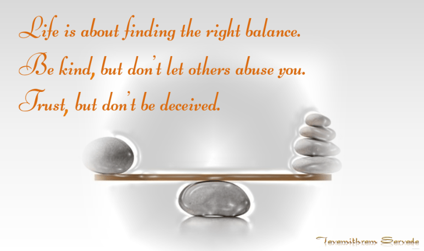 Right balance